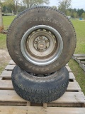 (2) 235 / 75 R16 Chevy Ralley Tires & Rims