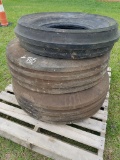 (2) 10.00-16 & 7.50-16 Front Tractor Tires