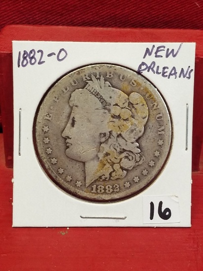 1882-O Morgan Silver Dollar