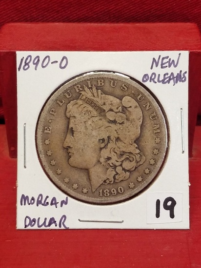 1890-O Morgan Silver Dollar