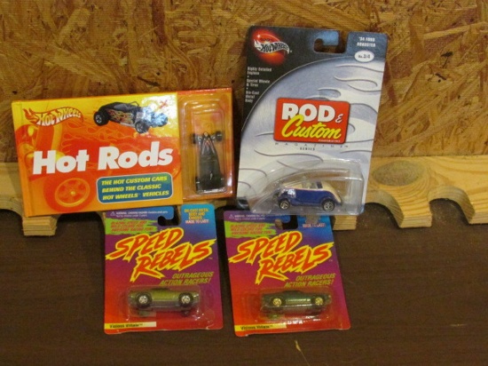 (4) Assorted Hot Wheels Cars