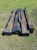 (4) 12ft L Creosote Timbers