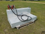 100gal L Shape Fuel Tank W/ Pump *WORKS*