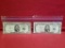(2) 1953 &1953-A $5 Silver Certificate Notes