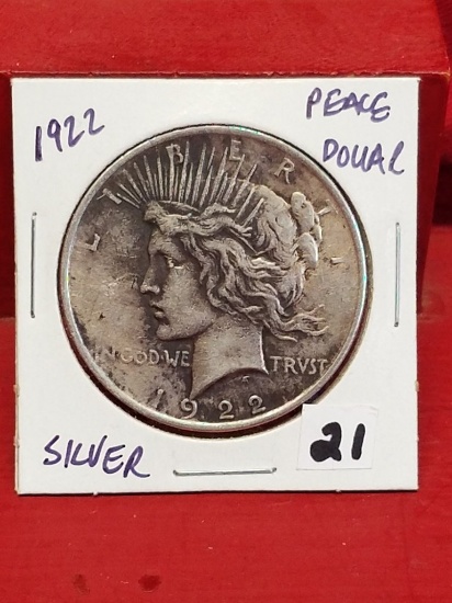 1922 Silver Peace Dollar