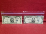 (2) 1953 &1953-A $5 Silver Certificate Notes