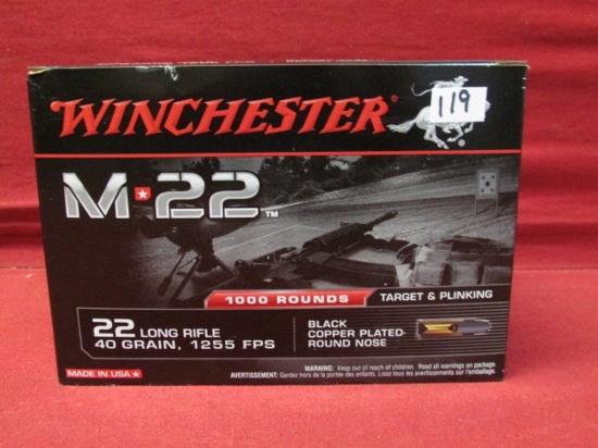 (1000) Winchester M-22 .22LR Cartridges