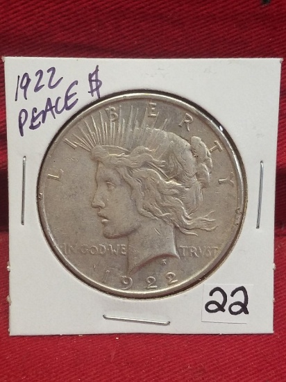 1922 Peace Silver Dollar