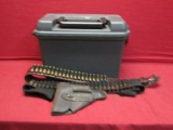 Anmmo Belt w/ (19) .44 REM Cartridges w/ Ammo Can
