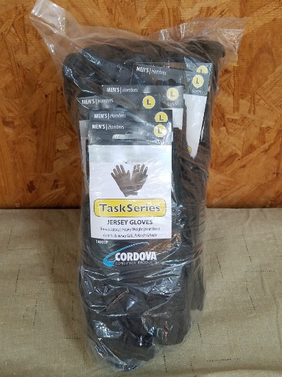12 Pairs Of Large Work Gloves **NEW**