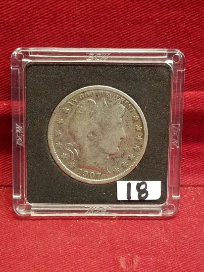 1907-O Barber Half Dollar