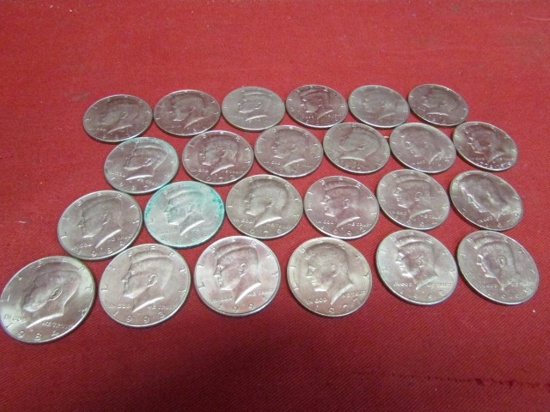 (24) 1971- 2000 Kennedy Half Dollars