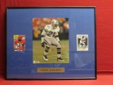 Deion Sanders Picture & Cards In Frame