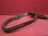 Leather Ammo Belt w/ Holster