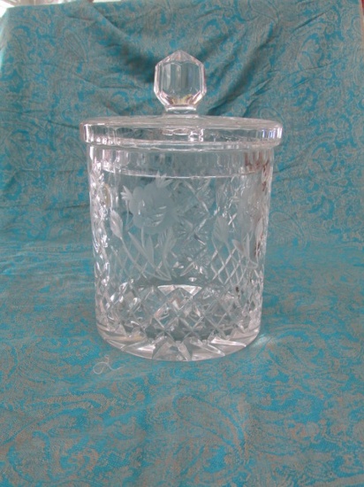(1) OFNAH Crystal Ice Bucket with Lid
