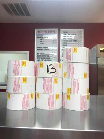 (10) Rolls of Labels