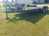 16ft Bumper Pull Trailer W/ Electric Winch *WORKS*