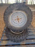 (2) ATV 25 x 8-12 Rims & Tires