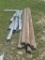 (7) 8ft Landscape Timber, Metal Exhaust Pipe &