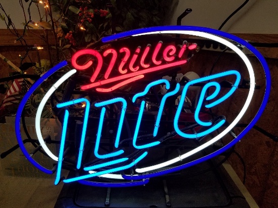 23" Miller Lite Neon Light