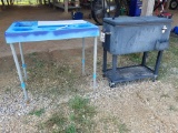 Cooler On Wheels & Fish Cleaning Table