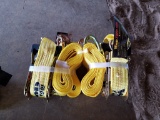 (4) 1.5 x 15ft J Hook Ratchet Straps **NEW**