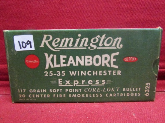 (20) Remington Kleanbore 25-35 Winchester Cartridg