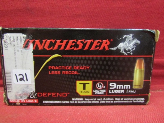 (50) Winchester 9mm Luger Cartridges
