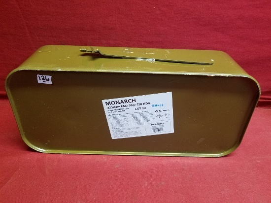 (520) Monarch .223 REM Rifle Cartridges In Tin