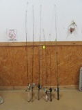 (5) Assorted Fishing Rod & Reels