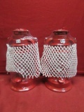 (2) Red Kerosene Lantern ** NEW **