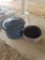 Vintage Stock Pot & Cast Iron Pot W/ Basket