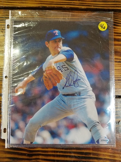 Nolan Ryan Autographed Baseball Picture