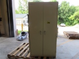 2 Metal storage cabinets 3'X6'x19