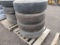 Set of 4 Bridgestone 295/75R22.5 used tires