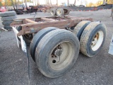 Sliding running gear w/tires & wheels