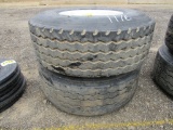 Pair of used Sumitome ST720 tires