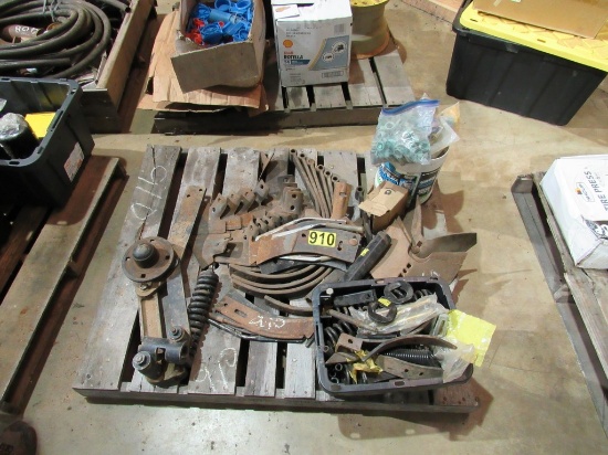 Pallet of misc cultivator parts