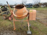 Electric concrete mixer