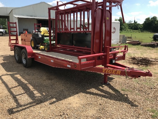 2019 Tiger 20' tandem axle trailer w/ramps MSO