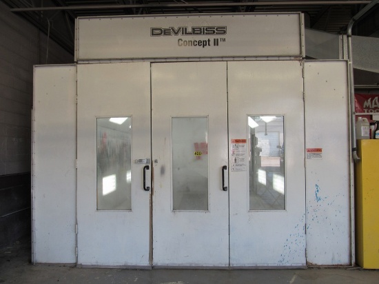 DEVILBISS CONCEPT II PAINT BOOTH W/ VENTILATION