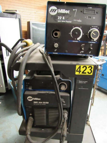 MILLER WELDER - ARC / WIRE COMBO WITH STAND