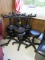 9 ROLLING STOOLS