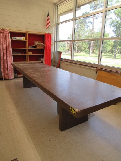 4' x 16' WOODEN TABLE
