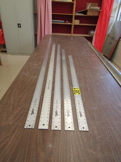 5 RULERS 4', 5', 6' (2) AND 96"