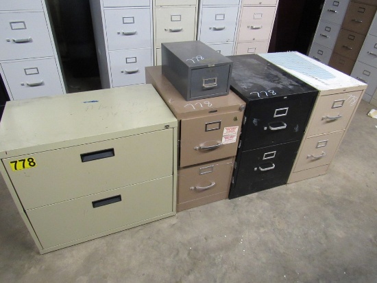 2 DRAWER FILE CABINETS (3) &