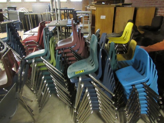 VIRCO SMALL STACKABLE CHAIRS (147)