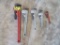 Lot of 5 Pipe Wrenches