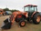 Kubota M9000 w/Bush Hog M446 loader