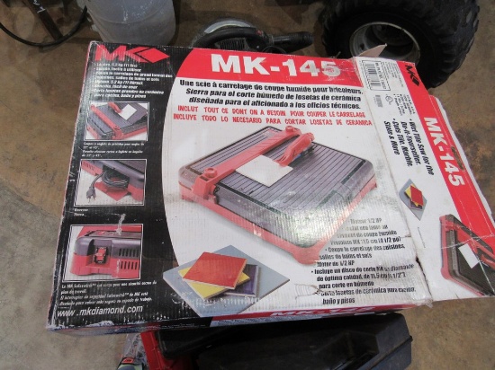 Wet tile saw